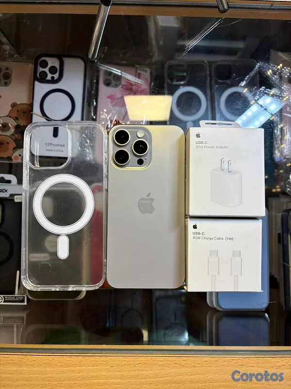 celulares y tabletas - iphone 15 pro max natural titanium 512 GB Desbloqu 3
