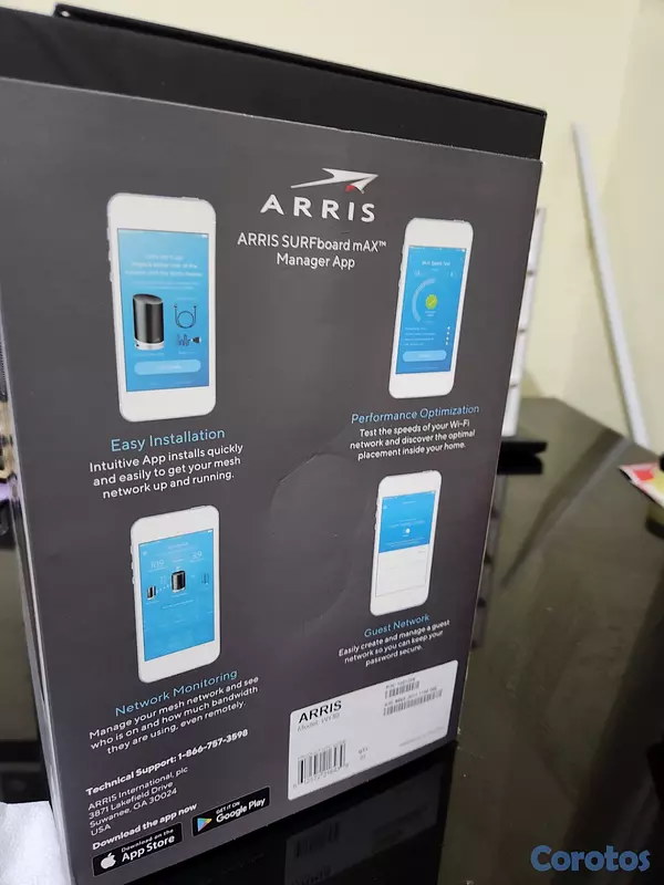 otros electronicos - Router WIFI 6, GB TRI-BAND Mesh Arris mAX 4