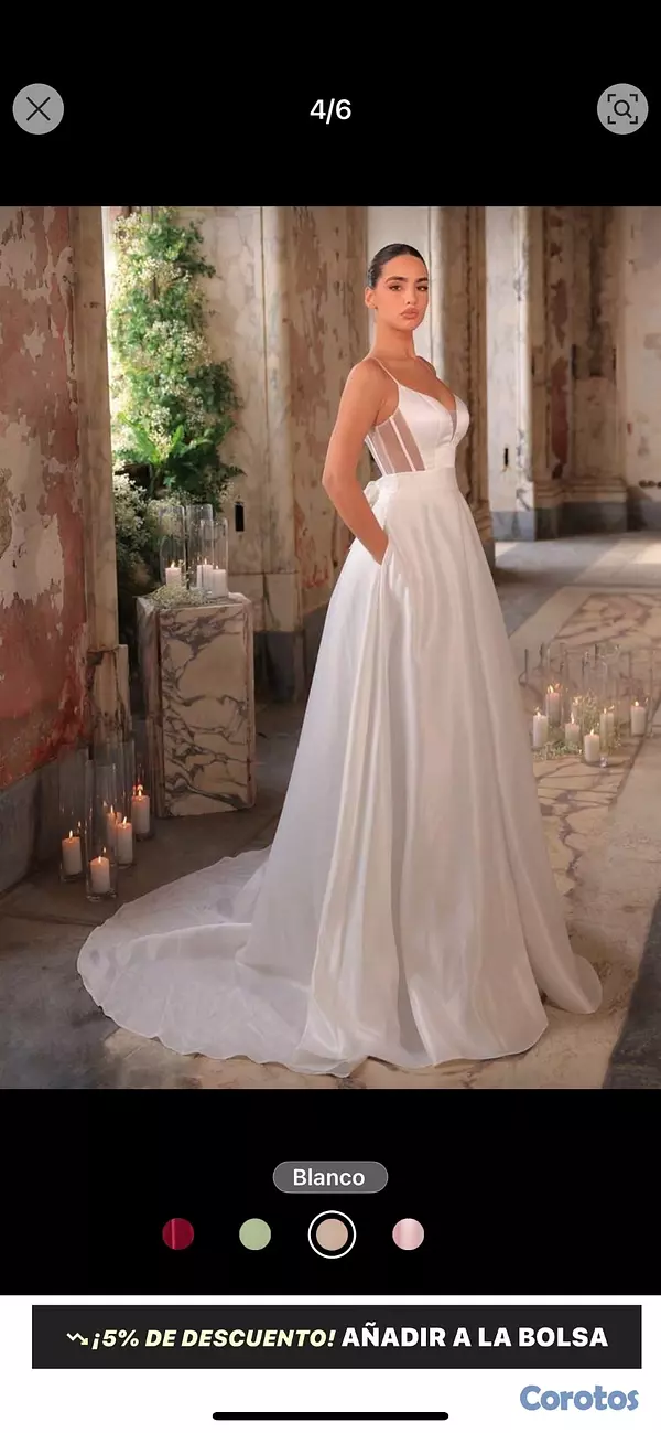 ropa para mujer - Vestido de novia con todos los accesorios 3