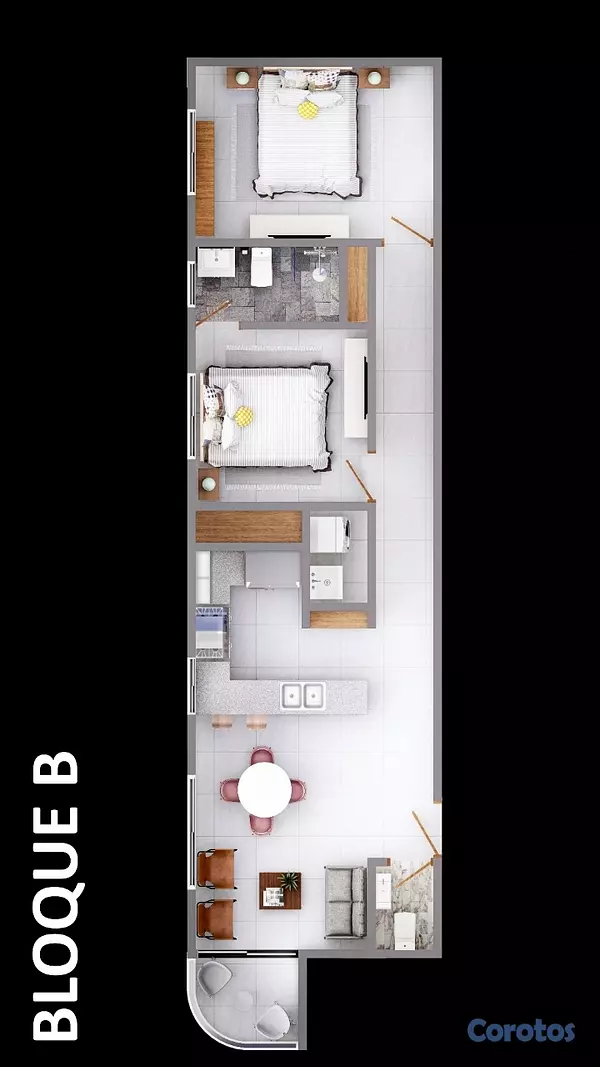 apartamentos - HERMOSA TORRE EN ALMA ROSA 8