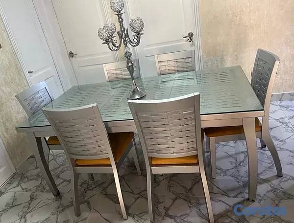 muebles y colchones - comedor de 6 sillas importado de la Ashley  3