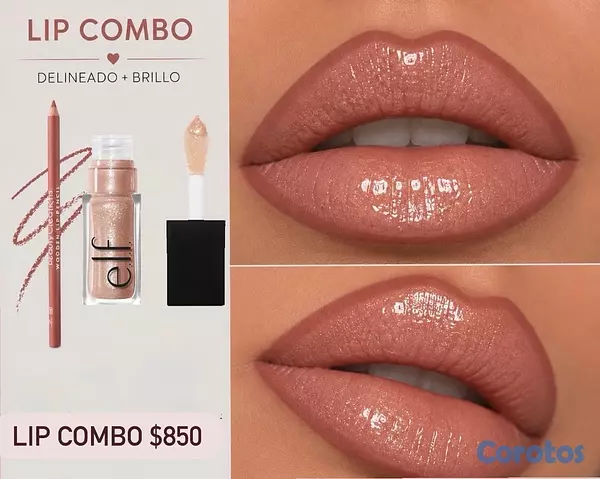 salud y belleza - lip combos incluye lapiz delineador de labios y labial 5