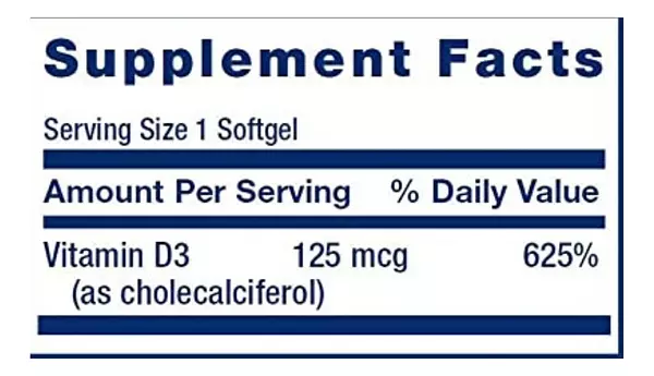 Salud y Equipamiento Médico - Vitamina D3 5000iu Life Extension 2