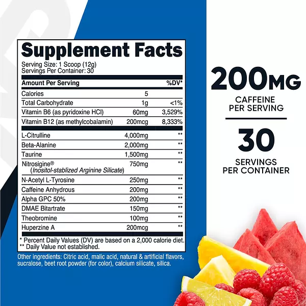 Salud y Equipamiento Médico - Polvo Complejo Pre-entrenamiento -nutricost 2