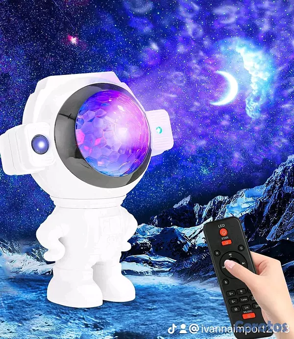 accesorios para electronica - Proyector De Galaxia Astronauta + Bocina Bluetooth 2