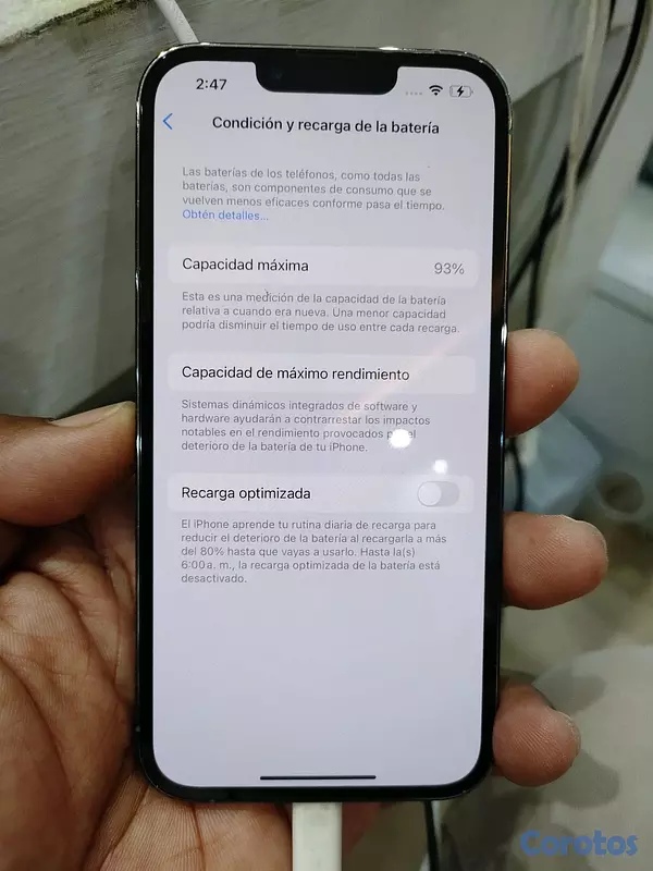celulares y tabletas - Disponible iPhone 13 pro 128GB batería  93% factory precio 19,000 peso soy tiend 4