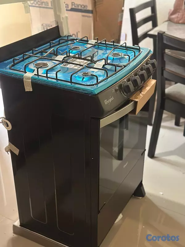 electrodomesticos - Estufa Whirlpool Negra 24 pulgadas, tope cristal 2
