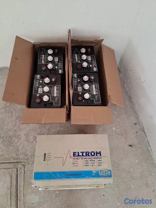plantas e inversores - Vendo 4 baterías Trace + inversor 2.5 kW  2
