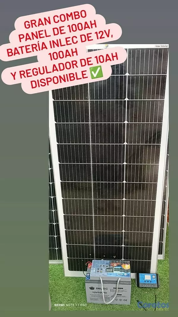 plantas e inversores - Gran Combo Panel Solar,Bateria,Regulador