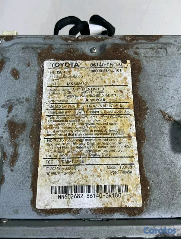 accesorios para vehiculos - radio para toyota rav4 2012-2015 5