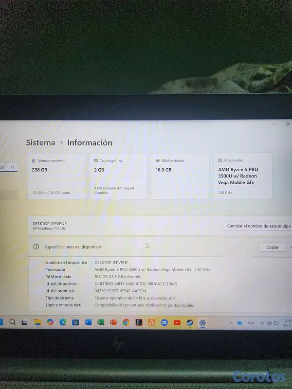 computadoras y laptops - LAPTOP,  ELITEBOOK840 Ligeramente negociable  4