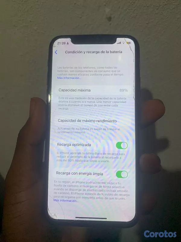 celulares y tabletas - IPhone “X” 📲
GB: 256  8