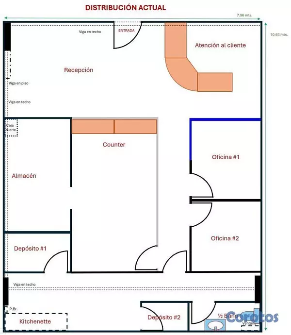 apartamentos - Local en Alquiler 80 Metros en Gazcue 4