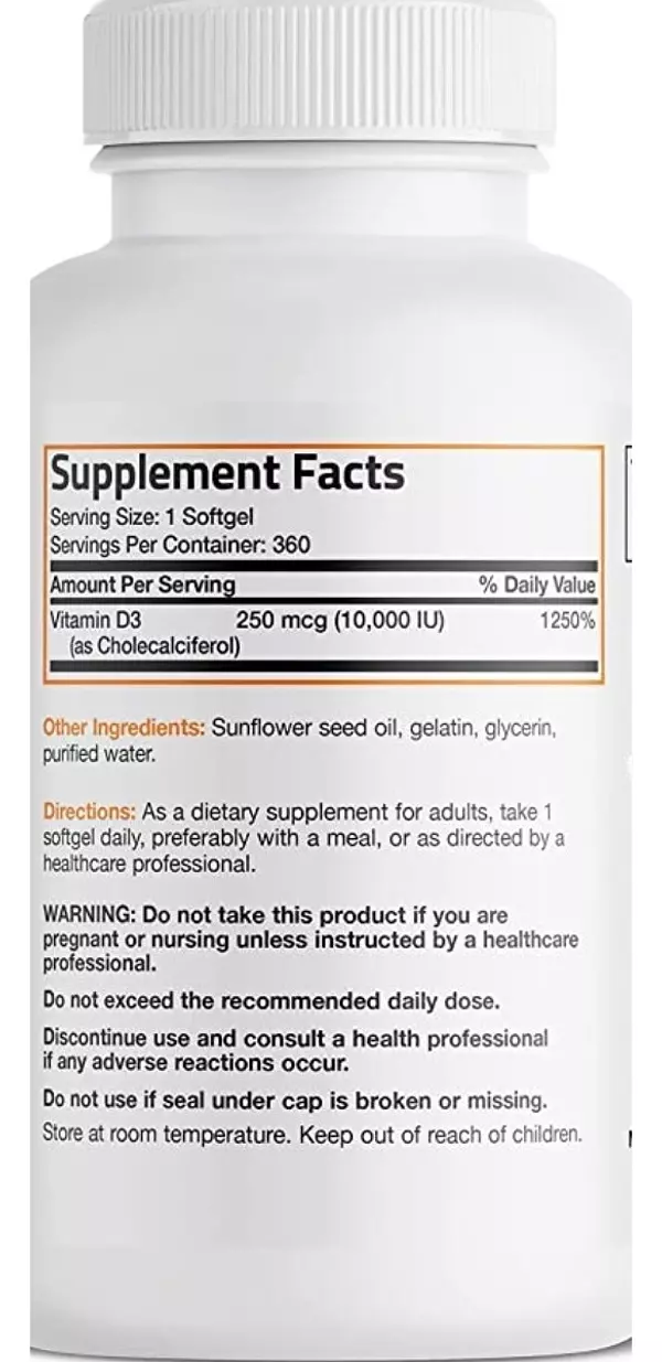 Salud y Equipamiento Médico - Vitamina D3 10000 Iu Bronson 2