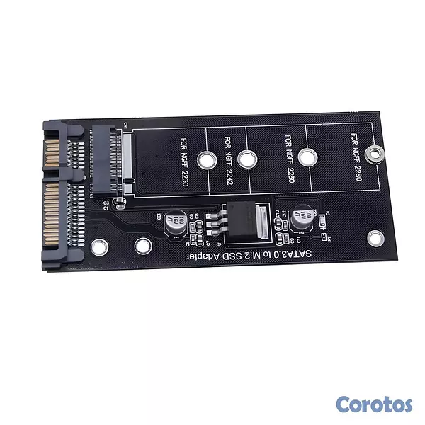 accesorios para electronica - Adaptador Dsico SSD M.2 NGFF SATA a SATA 3 – 2230/ 7