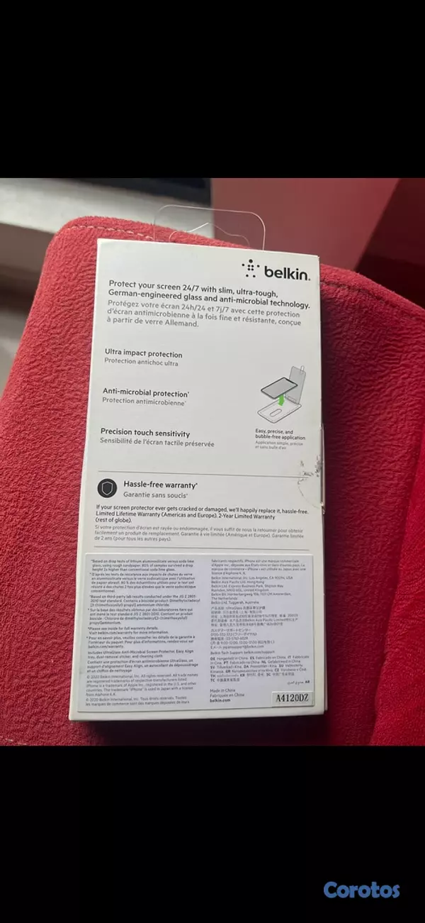 accesorios para electronica - Protector De Pantalla Belkin Para iPhone 12 Pro Max En Venta TOTALMENTE NUEVO 3