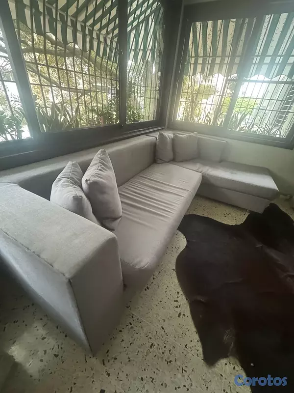 muebles y colchones - mueble seccional con sus cojines  2