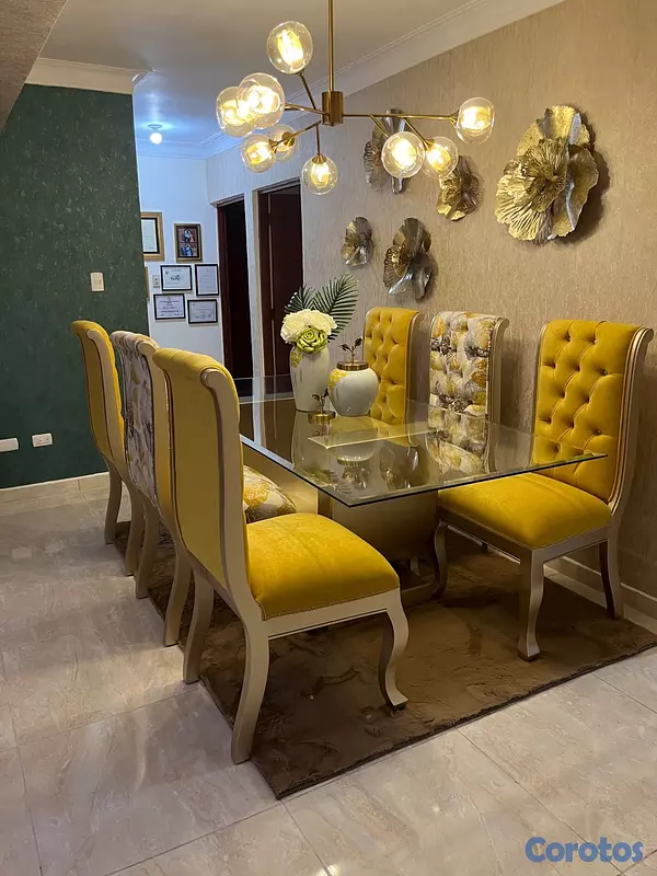 muebles y colchones - Vendo juego de comedor 6 sillas 2