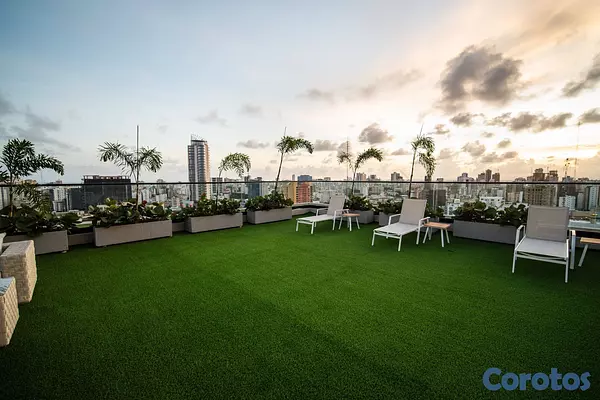 apartamentos - Exclusiva torre en Naco con Rooftop y piscina Infinity, amenidades de 1ra, 1hab 5