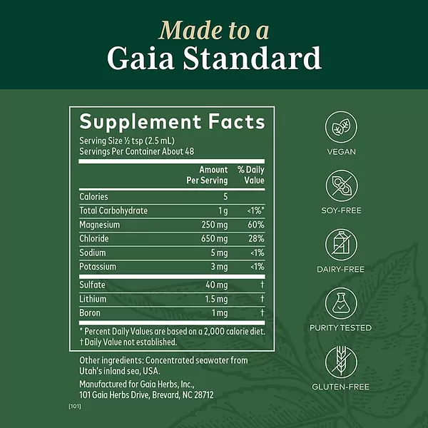 Salud y Equipamiento Médico - Magnesio Gotas 250mg Gaia Herbs - Ml 2