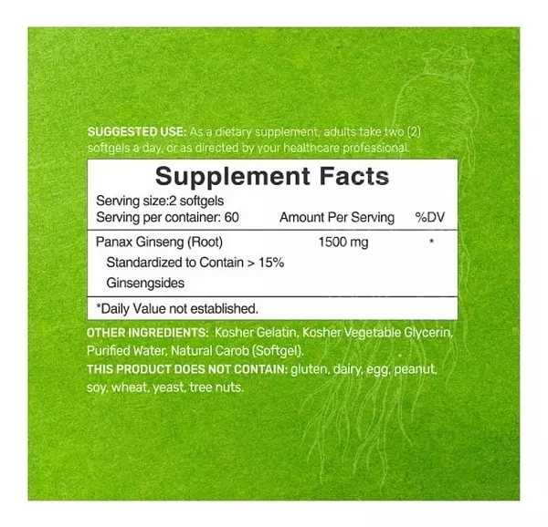 Salud y Equipamiento Médico - Ginseng 1500 Mg - 120 Uds 2