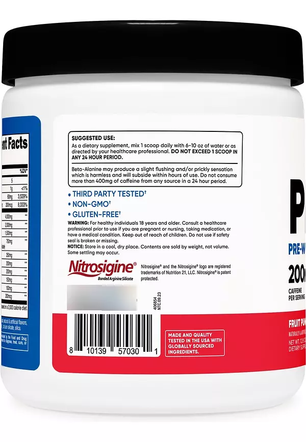 Salud y Equipamiento Médico - Polvo Complejo Pre-entrenamiento -nutricost 4