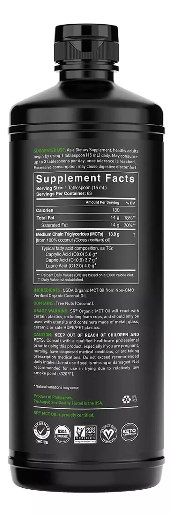 Salud y Equipamiento Médico - Mct 946ml Sports Research 4