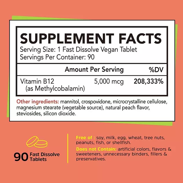 Salud y Equipamiento Médico - Vitamina B12 5000 mcg Gutcha 2