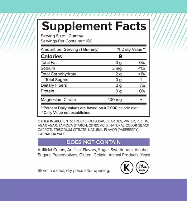 Salud y Equipamiento Médico - Citrato De Magnesio 100mg Natural 2