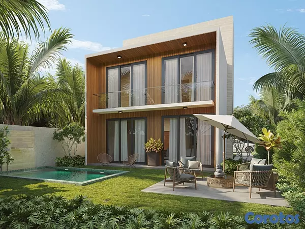 casas vacacionales y villas - venta de villas en bocha chica con opción a piscina Santo Domingo Rep dom  2