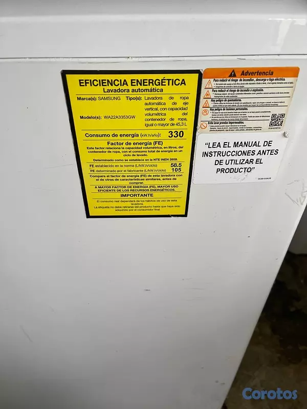 electrodomesticos - VENDO LAVADORA SAMSUNG EN EXCELENTES CONDICIONES  2