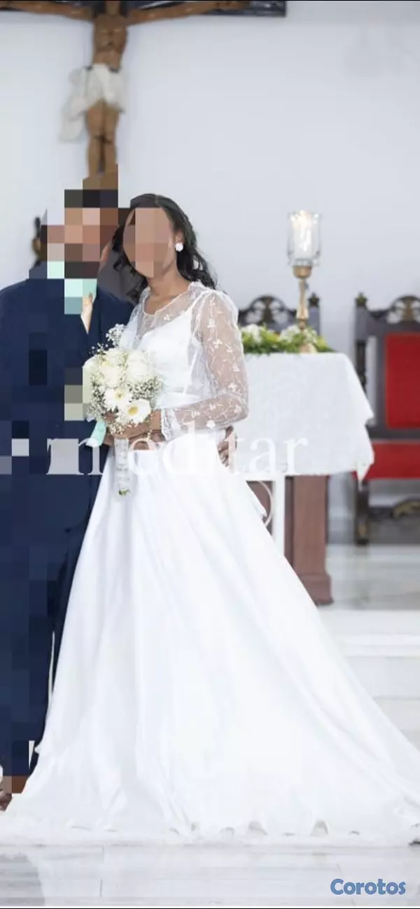 ropa para mujer - Vestido de novia con todos los accesorios 4