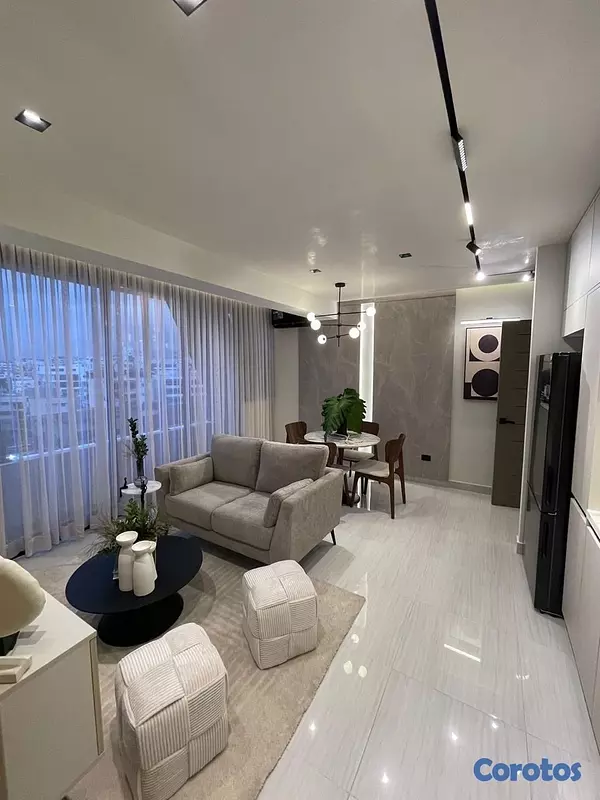 apartamentos - Alquiler apartamento amueblado en el 8vo piso de moderna torre en Bella Vista.
 2