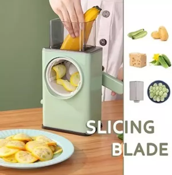 cocina - Cortador de verduras + rallador de queso, vegetales, mandolina picador 5