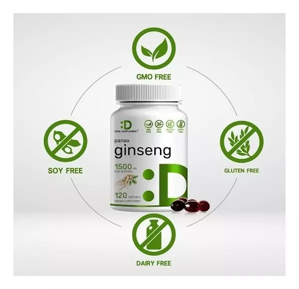 Salud y Equipamiento Médico - Ginseng 1500 Mg - 120 Uds 3