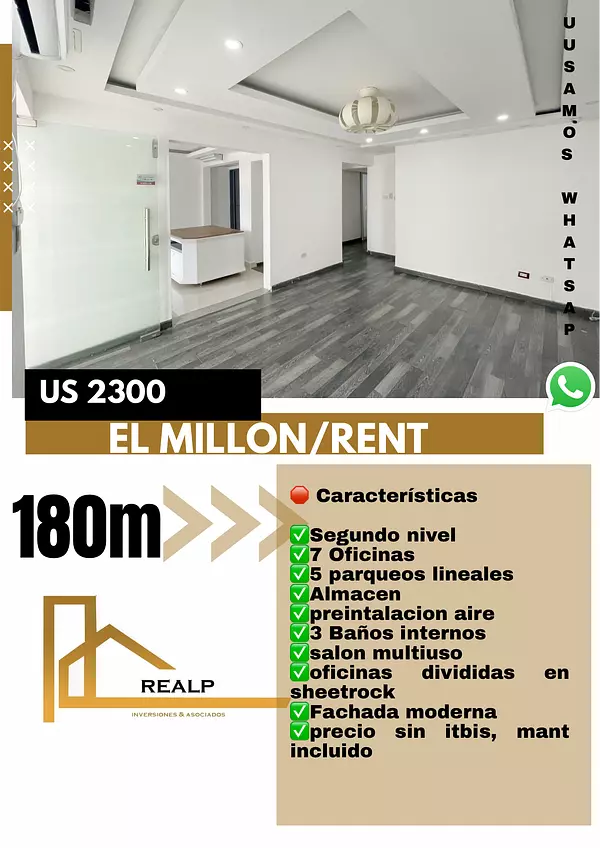 oficinas y locales comerciales - Alquiler local comercial en el millon 1