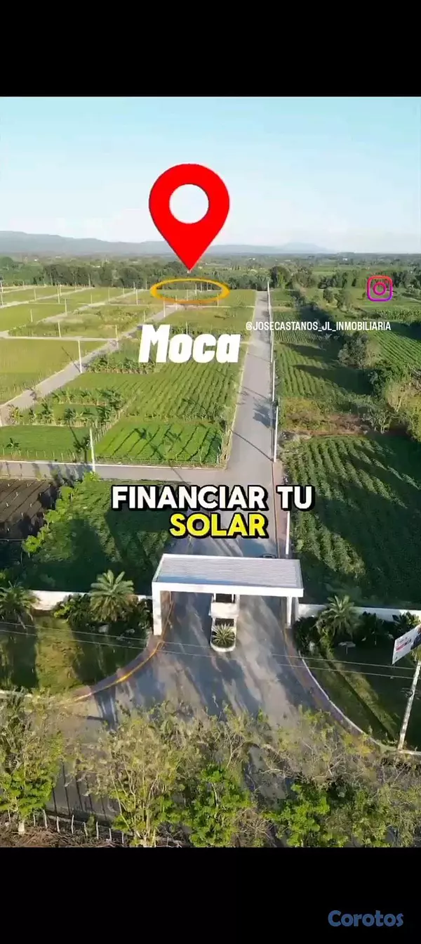 solares y terrenos - Solares en venta en Residencial Coral 3, Moca. Iniacial 10,000 pesos.  2