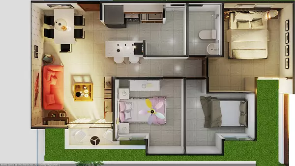 apartamentos - VENTA APARTAMENTO 72M2 Y 3 HABITACIONES - AUTOPISTA LAS AMÉRICAS 7