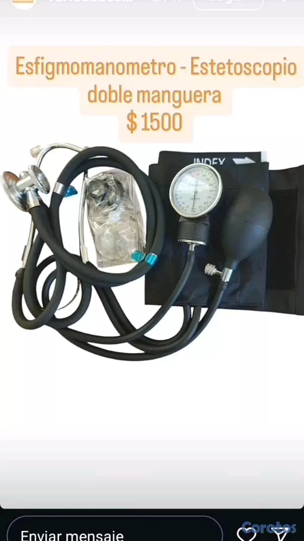 salud y belleza - kit Esfigmomanometro y Estetoscopio doble manguera  2
