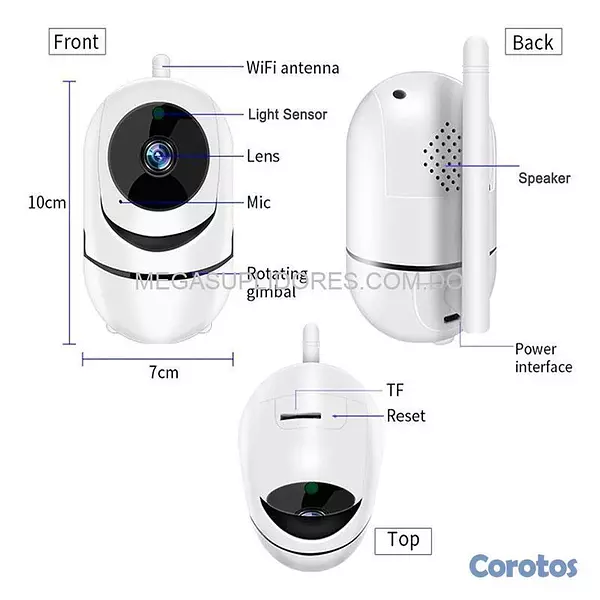camaras y audio - Cámara de Seguridad Wifi con Movimiento | Alarma V 8