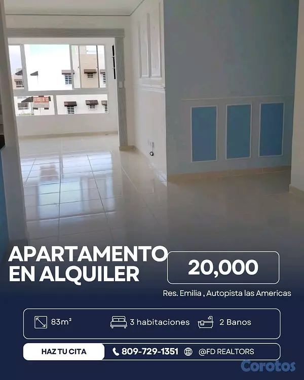 apartamentos - Apartamento en Residencial Emilia autopista 2