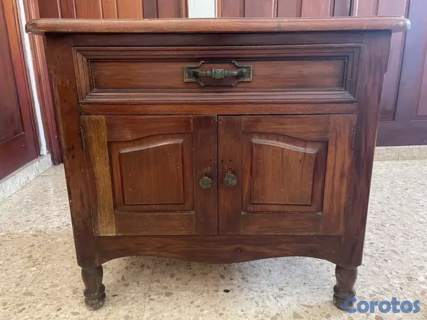 muebles y colchones - Mesa auxiliar de caoba  3