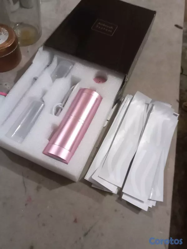 salud y belleza - aerógrafo nuevo de caja y 12 plantillas 2