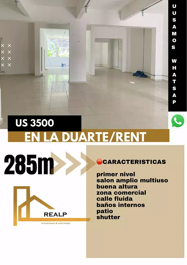 oficinas y locales comerciales - Local en la Duarte Primer nivel 1