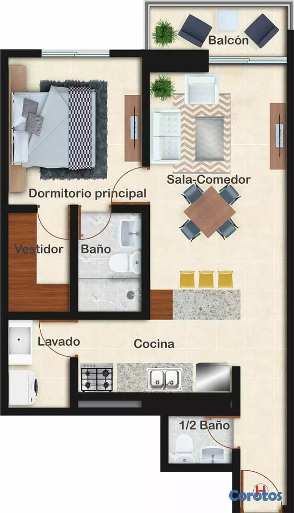 apartamentos - ¡Proyecto Moderno en La Julia 1hab! 5