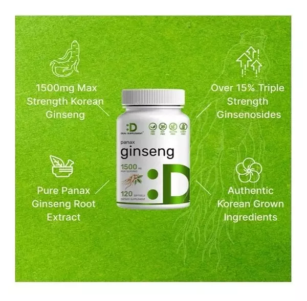 Salud y Equipamiento Médico - Ginseng 1500 Mg - 120 Uds 4