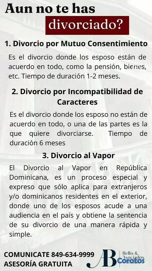 servicios profesionales - Divorcios Por Mutuo Acuerdo e Incompatibilidad de Caracteres 2