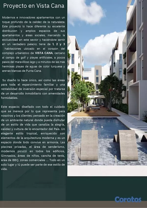 apartamentos - PROYECTO DE APARTAMENTO EN VISTA CANA  2
