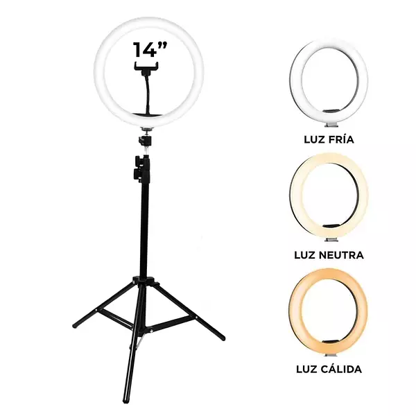 otros electronicos - ARO DE LUZ DE 14 PULGADAS