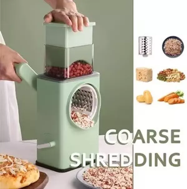 cocina - Cortador de verduras + rallador de queso, vegetales, mandolina picador 7
